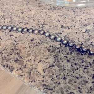 Graduating Tahitian Natural Pearl  Necklace Huge Black-Lipped Oyster Pearls!